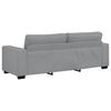 vidaXL Sof&aacute; de 3 plazas de tela gris claro 220x77x82 cm