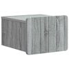 vidaXL Mesita de Noche de Pared Gris Sonoma 33 x 34,5 x 24 cm