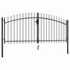 vidaXL Puerta de valla de doble puerta Woerden con punta de lanza 299,5x149,5 cm