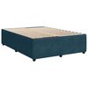 vidaXL Cama box spring con colch&oacute;n terciopelo azul oscuro 140x200 cm