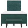vidaXL Cama tipo Box Spring Verde oscuro 120 x 190 cm Terciopelo