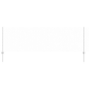 vidaXL Valla con Poste Plateado 0,8 x 25 m Acero