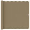 vidaXL Toldo para balc&oacute;n HDPE gris taupe 90x300 cm