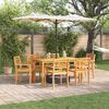 vidaXL Conjunto de Comedor de Jardín 7 pcs Marrón