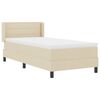 vidaXL Cama tipo Box Spring con colch&oacute;n Crema 200 x 80 cm Poli&eacute;ster
