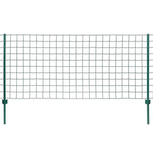 vidaXL Euro Valla de acero verde 20x1,2 m