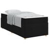 vidaXL Estructura de cama con colch&oacute;n Negro 90 x 190 cm tela