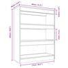 vidaXL Estantería/divisor madera contrachapada blanco 80x30x103 cm