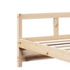 vidaXL Sofá cama con colchón madera maciza de pino 80x200 cm