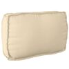 vidaXL Juego de Cojines para Palets 3 pcs Beige Tela Oxford