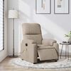 vidaXL Sill&oacute;n reclinable masaje el&eacute;ctrico tela microfibra gris taupe