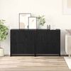 vidaXL Tableros Lateral 2 pcs Roble negro 70 x 41 x 75 cm