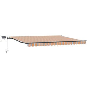 vidaXL Toldo retr&aacute;ctil Multicolor 400 x 350 cm Tela y Aluminio