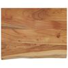 vidaXL Estante pared rectangular madera acacia borde vivo 50x40x3,8 cm