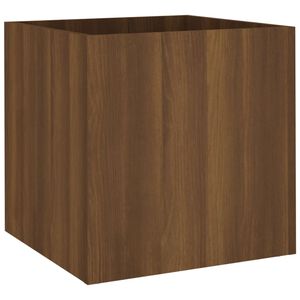 vidaXL Jardinera roble marr&oacute;n 40x40x40 cm madera de ingenier&iacute;a