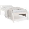 vidaXL Cama senior individual sin colch&oacute;n blanco 90x190 cm