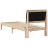 vidaXL Estructura de cama Marrón 80 x 200 cm Madera de pino macizo