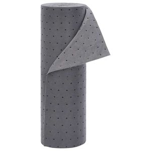 vidaXL Almohadilla absorbente de aceite gris 40x1000 cm