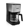 Princess Cafetera de filtro Compact 12 750 W 1,25 L negra y plateada