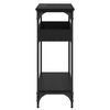 vidaXL Mesa Consola Roble negro 100 x 29 x 75 cm Madera contrachapada