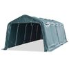 vidaXL Carpa para ganado desmontable PVC verde oscuro 550 g/m&sup2; 3,3x8 m