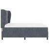 vidaXL Cama tipo Box Spring Gris oscuro 200 x 180 cm Poli&eacute;ster