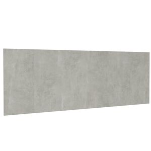 vidaXL Cabecero pared madera contrachapada gris hormig&oacute;n 240x1,5x80 cm