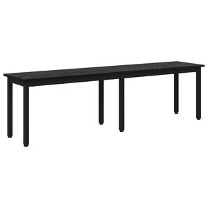 vidaXL Banco Roble Negro 160 x 35 x 45 cm Madera de ingenier&iacute;a
