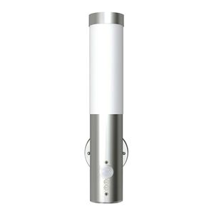 vidaXL L&aacute;mparas de pared para exterior 2 uds. con detector de movimiento acero inoxidable