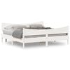 vidaXL Cama sin colch&oacute;n madera maciza de pino blanca 180x200 cm
