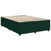 vidaXL Cama box spring con colch&oacute;n terciopelo verde oscuro 140x190 cm
