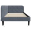 vidaXL Estructura de cama en esquina Gris oscuro 90 x 200 cm