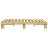 vidaXL Estructura de cama sin colchón 120x190 cm madera maciza roble