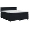 vidaXL Cama box spring con colch&oacute;n Negro 180 x 200 cm Tela