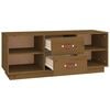vidaXL Mueble de TV madera maciza de pino marr&oacute;n miel 100x34x40 cm