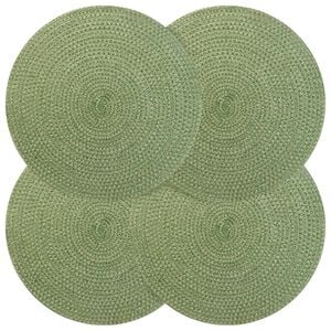 vidaXL Manteles de yute 4 uds. Verde oliva 100% Yute Tossa