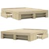 vidaXL Estructura de cama sin colchón madera roble Sonoma 150x200 cm