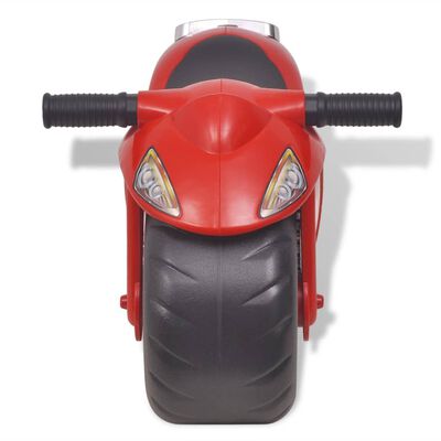 vidaXL correpasillos motocicleta de plástico de color rojo