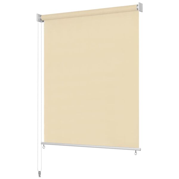 vidaXL Persiana enrollable de exterior 220x140 cm crema