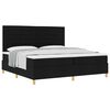 vidaXL Cama tipo Box Spring con colch&oacute;n Negro 200 x 200 cm tela