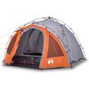 vidaXL Tienda de campa&ntilde;a igl&uacute; 3 personas apertura r&aacute;pida gris/naranja