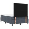 vidaXL Cama tipo Box Spring Gris oscuro 120 x 200 cm Terciopelo