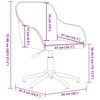 vidaXL Silla de oficina giratoria de terciopelo gris claro