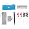 vidaXL Juego de Tienda de Camping con techo 2 pcs Azul Tafet&aacute;n y Tela