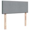 vidaXL Cama box spring con colch&oacute;n tela gris claro 120x200 cm