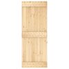 vidaXL Puerta corredera con herrajes madera maciza de pino 80x210 cm