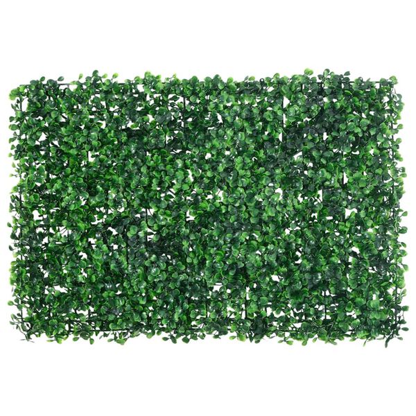 &nbsp;vidaXL Valla de hojas de arbusto artificial 24 uds verde 40x60 cm
