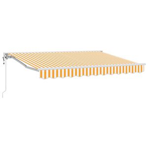vidaXL Toldo Retr&aacute;ctil El&eacute;ctrico Amarillo 3 x 2,5 m