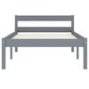 vidaXL Estructura de cama sin colchón madera de pino gris 100x200 cm