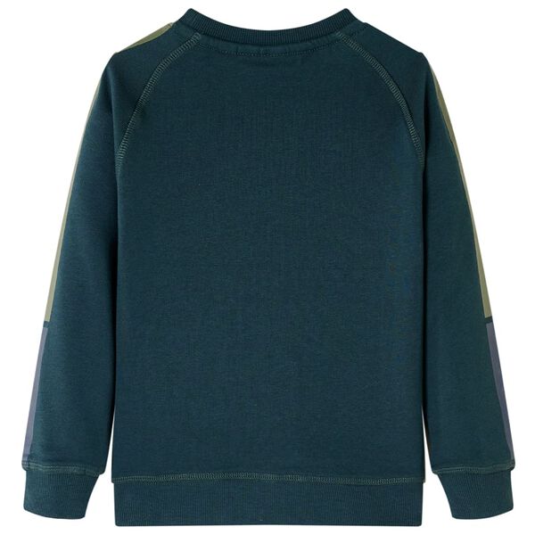 Sudadera infantil verde musgo 140